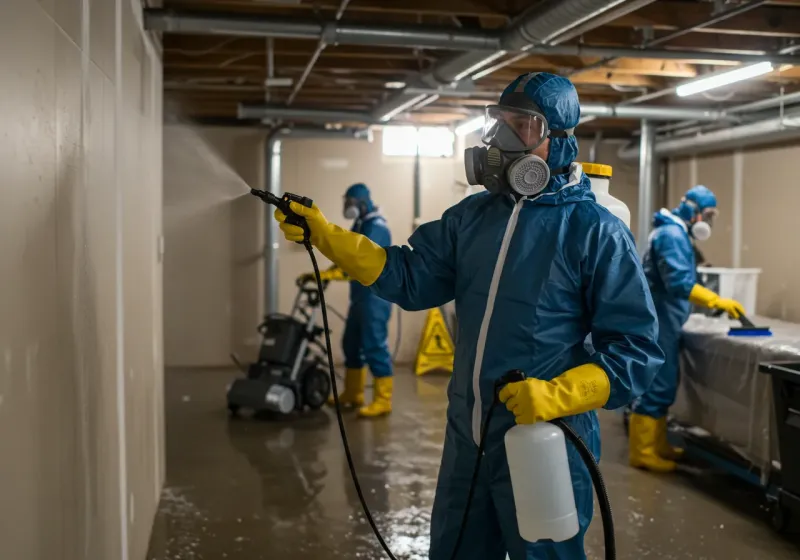Basement Sanitization and Antimicrobial Treatment process in Carlisle County, KY